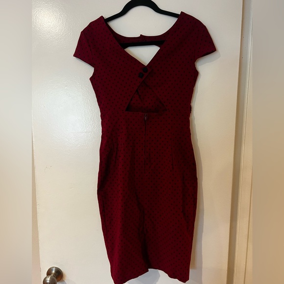 HELL BUNNY VIXEN SWEETHEART DRESS SIZE M - Picture 7 of 12